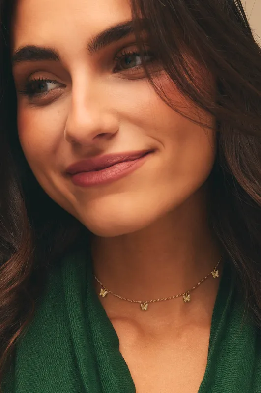 Collar Full Pave Papilio made by Apodemia