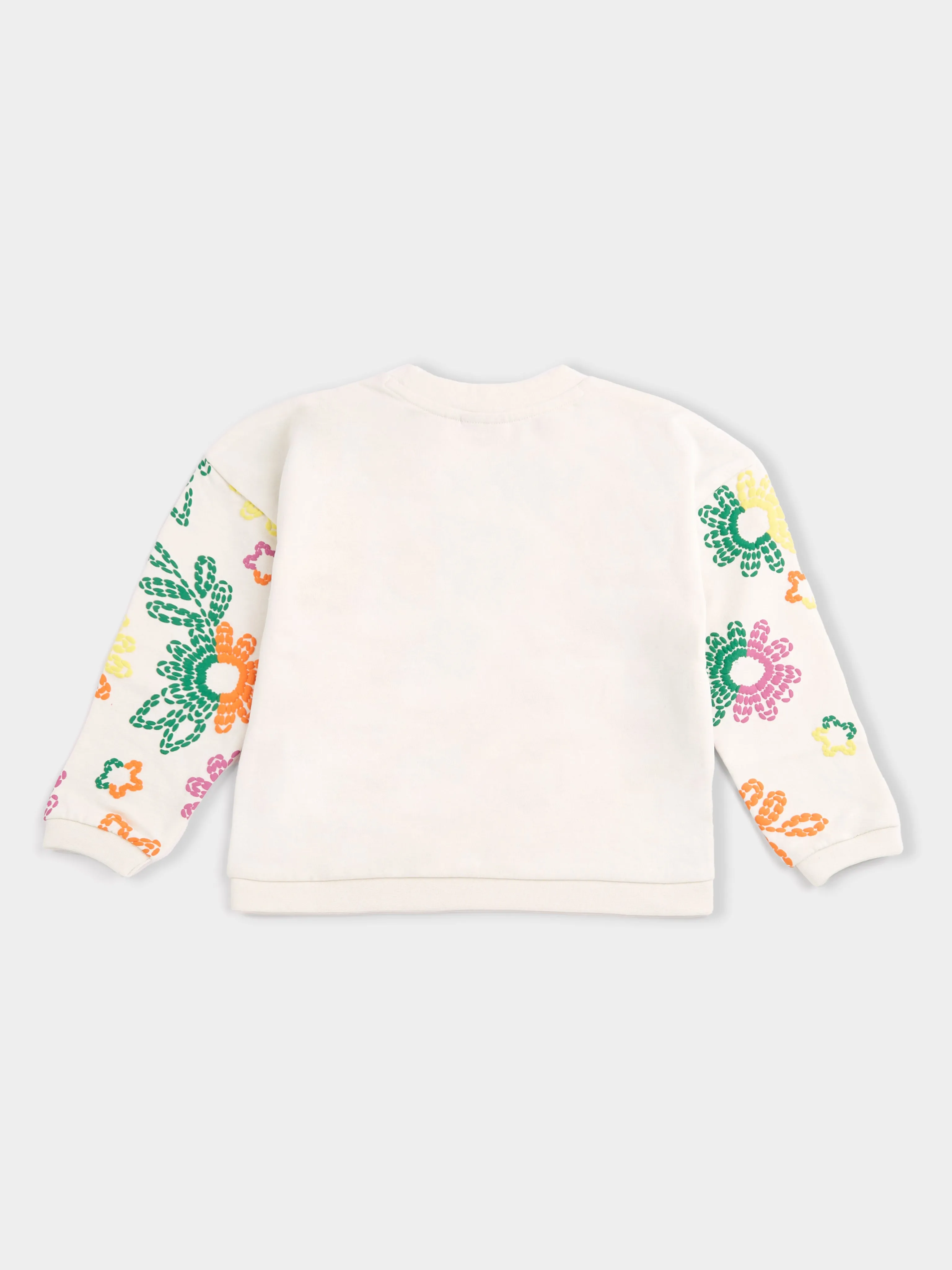 GWD Orla White Floral Print Sweatshirt sold by George W. Davies product image thumbnail 2