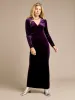 GWD Alex Wrap-Front Velvet Maxi Dress sold by George W. Davies