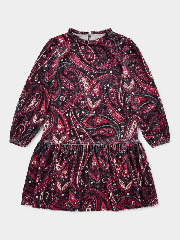 GWD Paisley Velvet Dress sold by George W. Davies