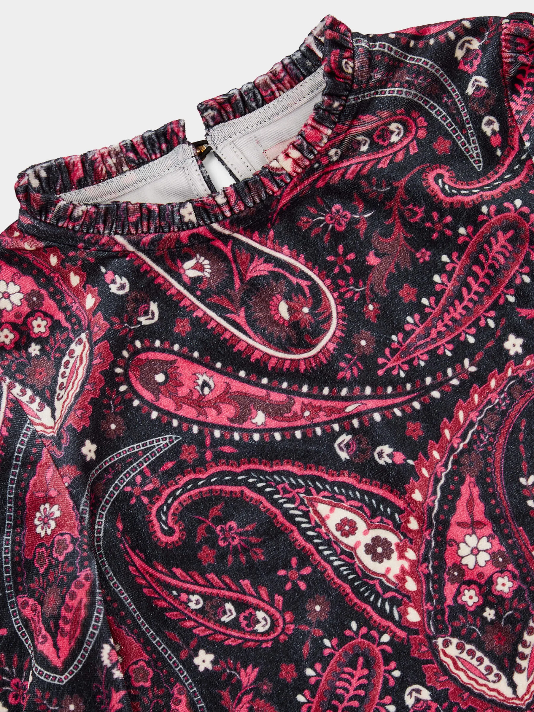 GWD Paisley Velvet Dress sold by George W. Davies product image thumbnail 4