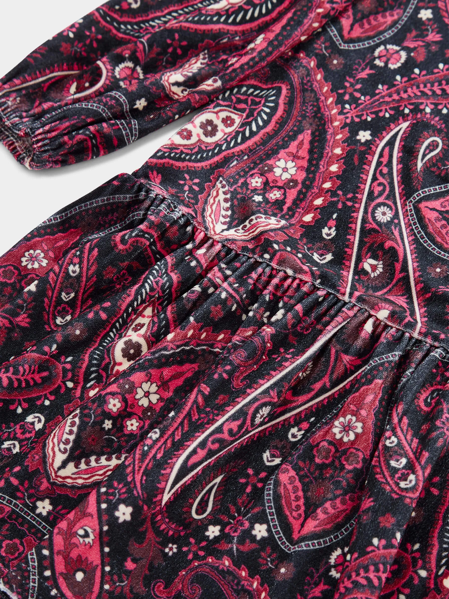 GWD Paisley Velvet Dress sold by George W. Davies product image thumbnail 3