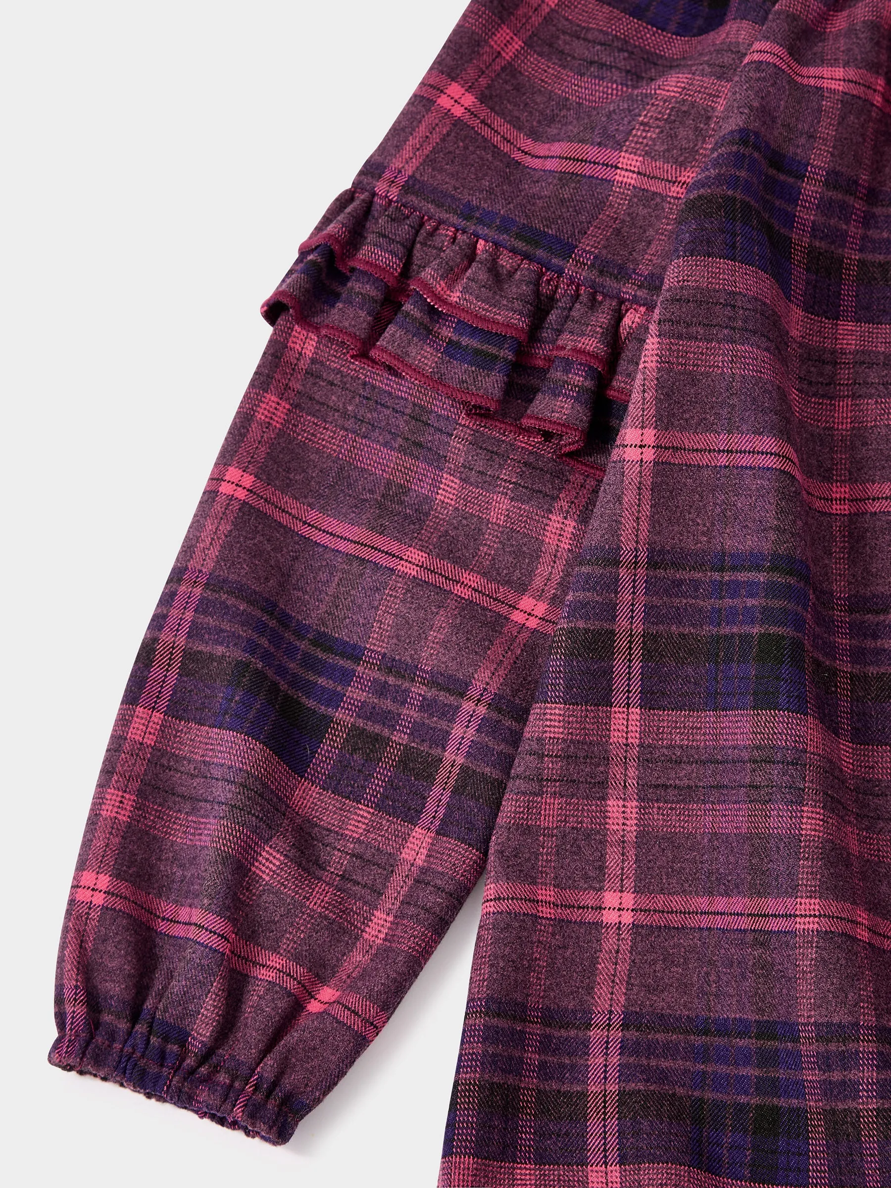 GWD Pixie Burgundy and Pink Check Dress sold by George W. Davies product image thumbnail 4