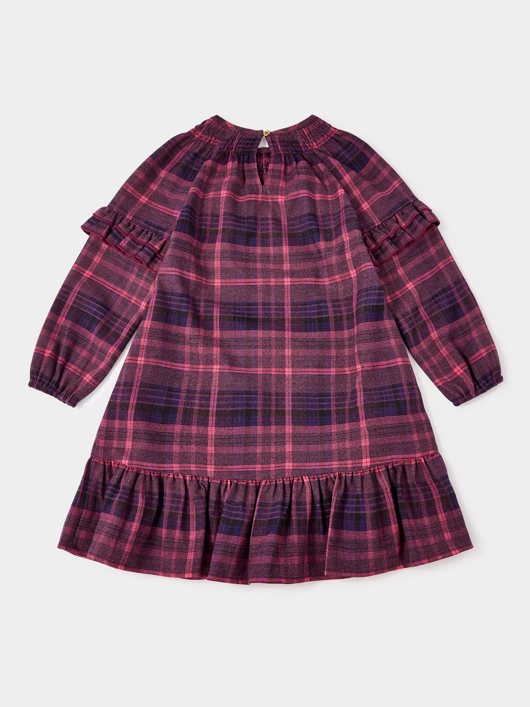 GWD Pixie Burgundy and Pink Check Dress sold by George W. Davies product image thumbnail 2