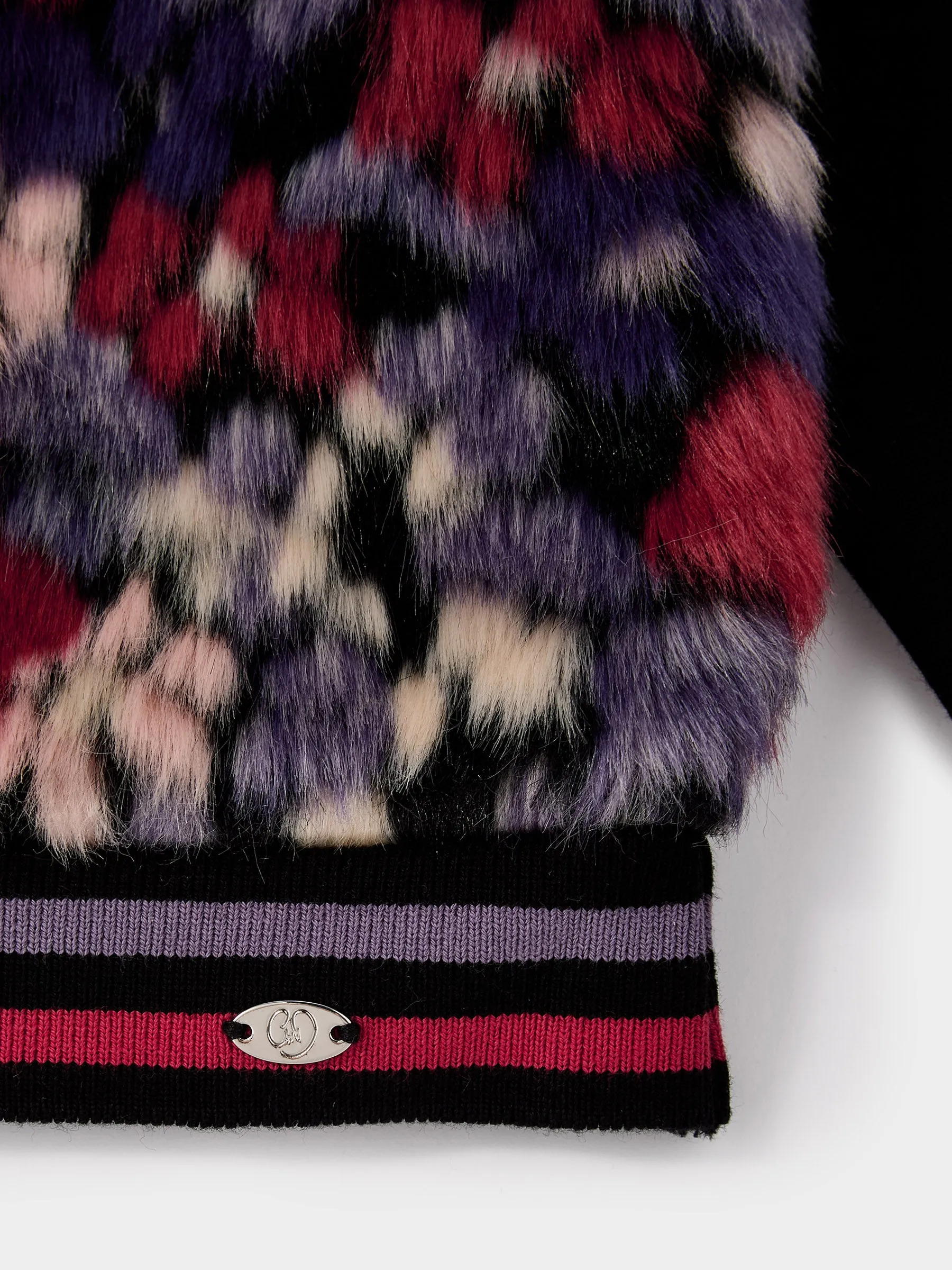 Lulu Mae Floral Faux Fur Sweatshirt sold by George W. Davies product image thumbnail 4