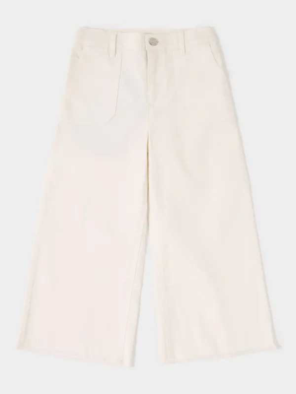 GWD Grace Cream Wide Leg Jean sold by George W. Davies