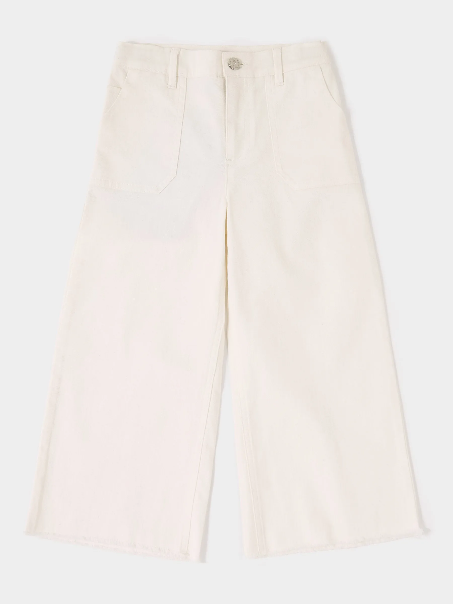 GWD Grace Cream Wide Leg Jean sold by George W. Davies