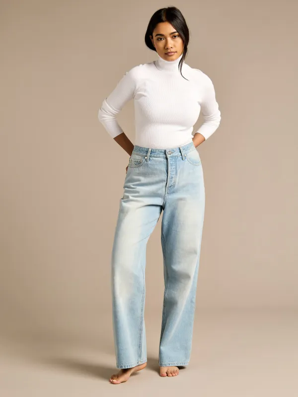 GWD Jessy Light Blue Wide Leg Denim Jean sold by George W. Davies