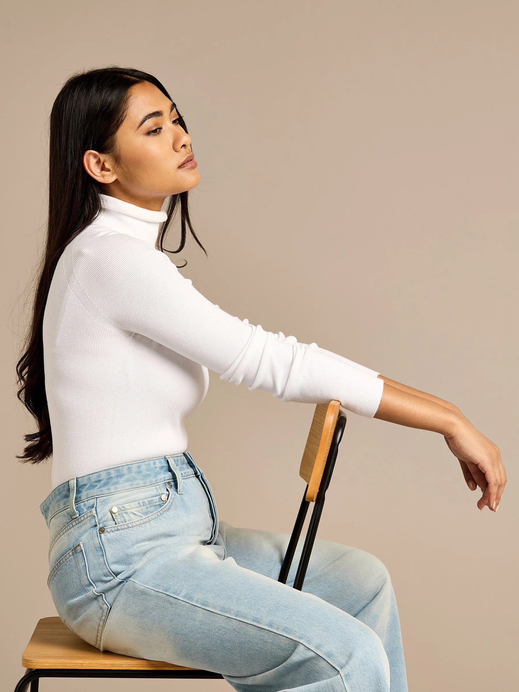 GWD Jessy Light Blue Wide Leg Denim Jean sold by George W. Davies product image thumbnail 5