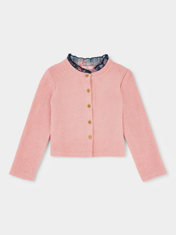 Casey Fine Rib Cardigan and Tiered Skirt Outfit sold by George W. Davies