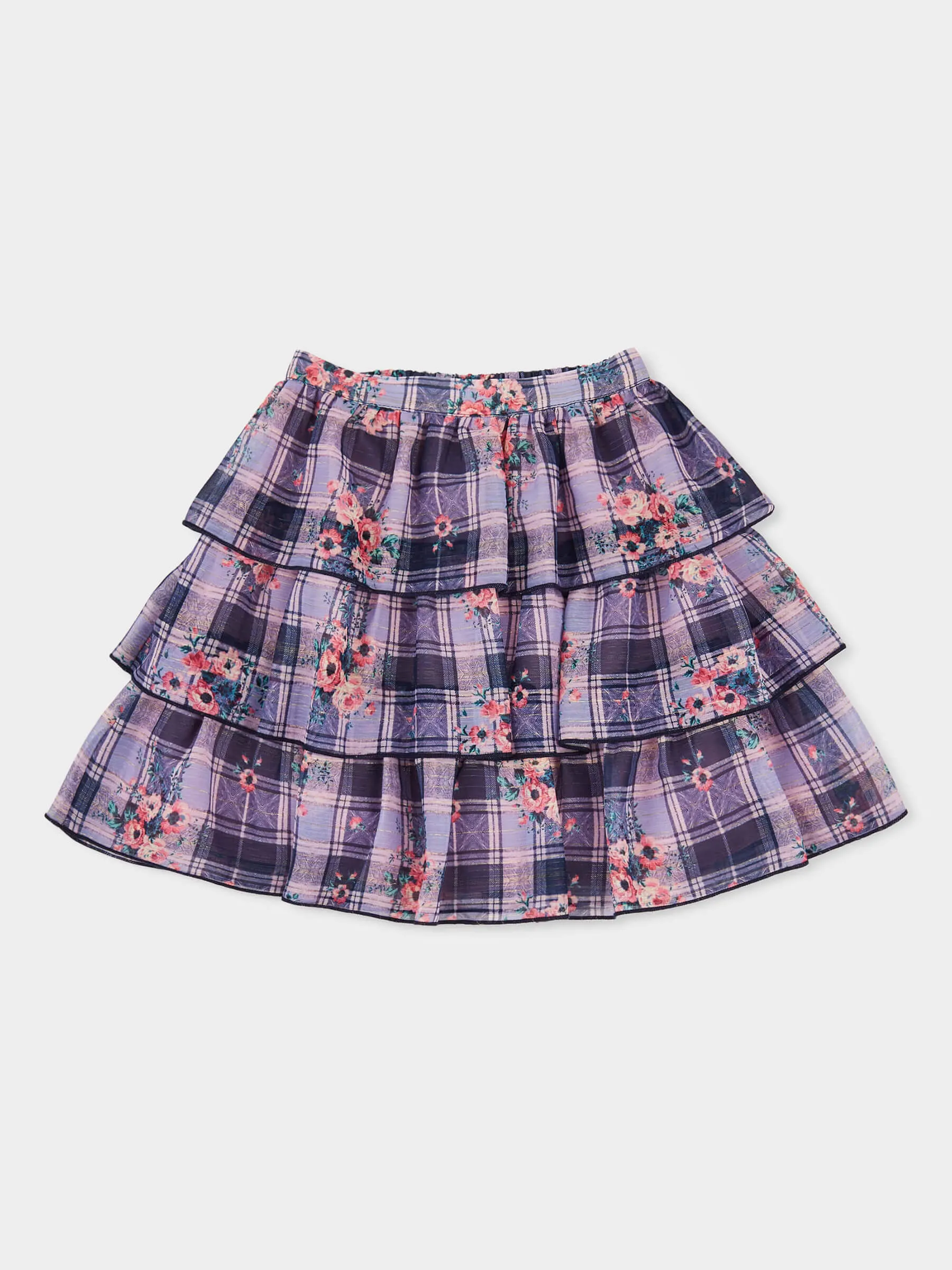 Casey Fine Rib Cardigan and Tiered Skirt Outfit sold by George W. Davies product image thumbnail 2