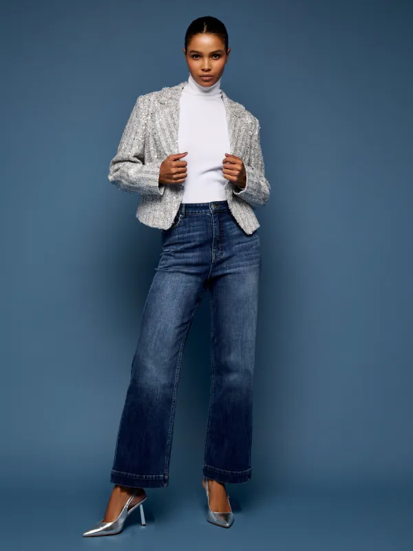 GWD Dixie Indigo Mid Wash Straight Leg Denim Jean sold by George W. Davies