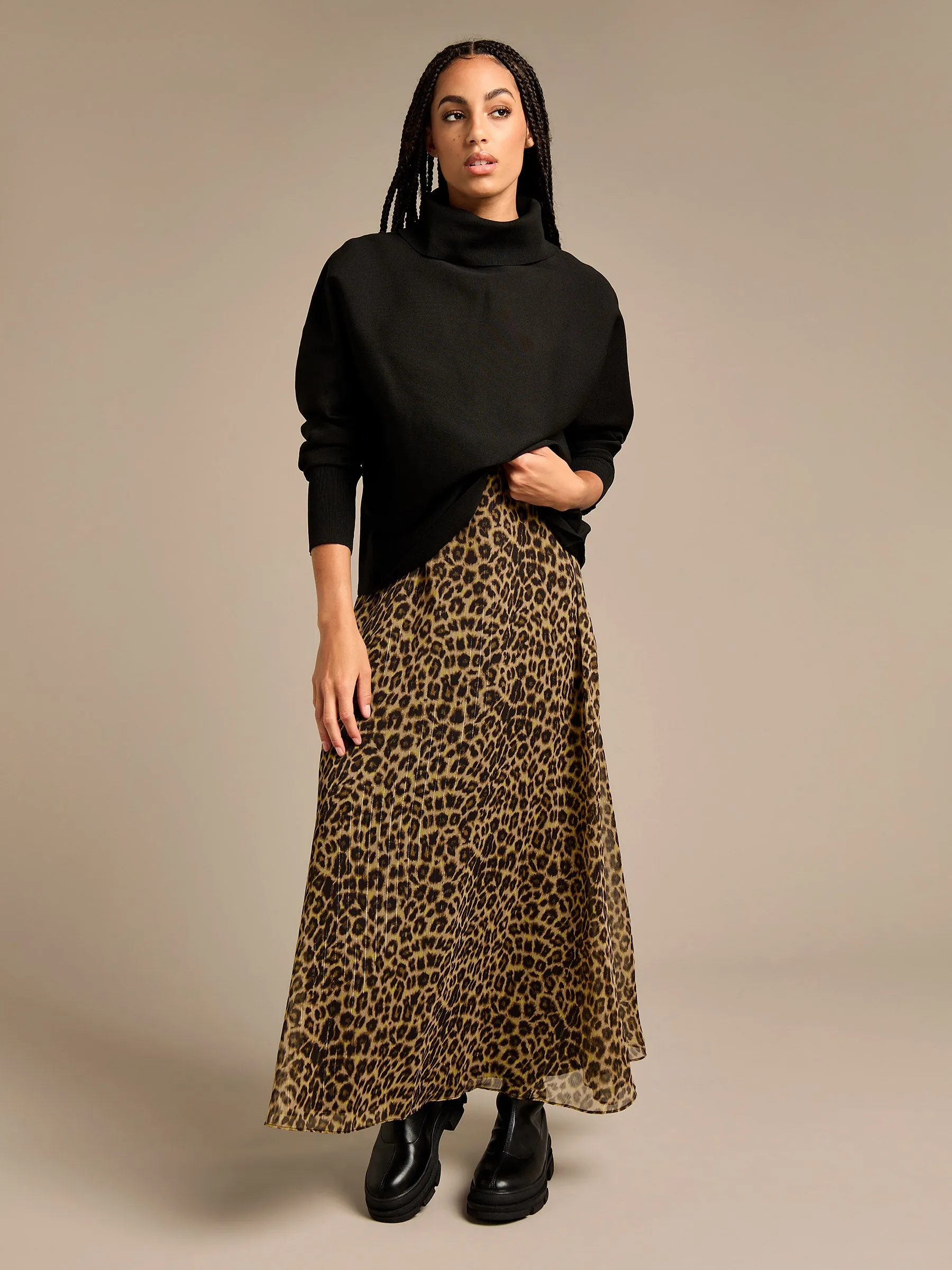 GWD Iris Knitted Roll Neck Tie Top sold by George W. Davies product image thumbnail 2