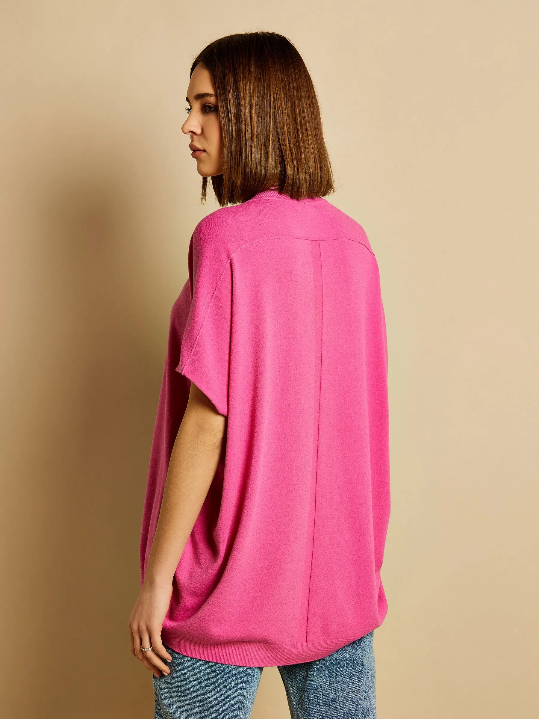 GWD Katerina Short Sleeve Oversized Jumper sold by George W. Davies product image thumbnail 3