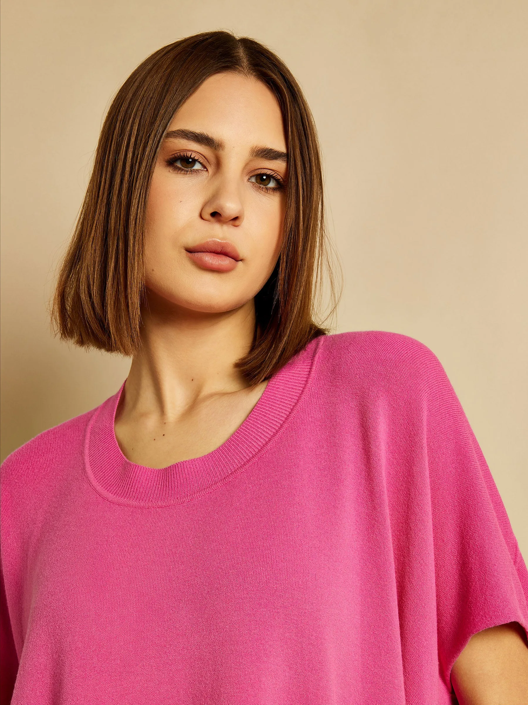 GWD Katerina Short Sleeve Oversized Jumper sold by George W. Davies product image thumbnail 5