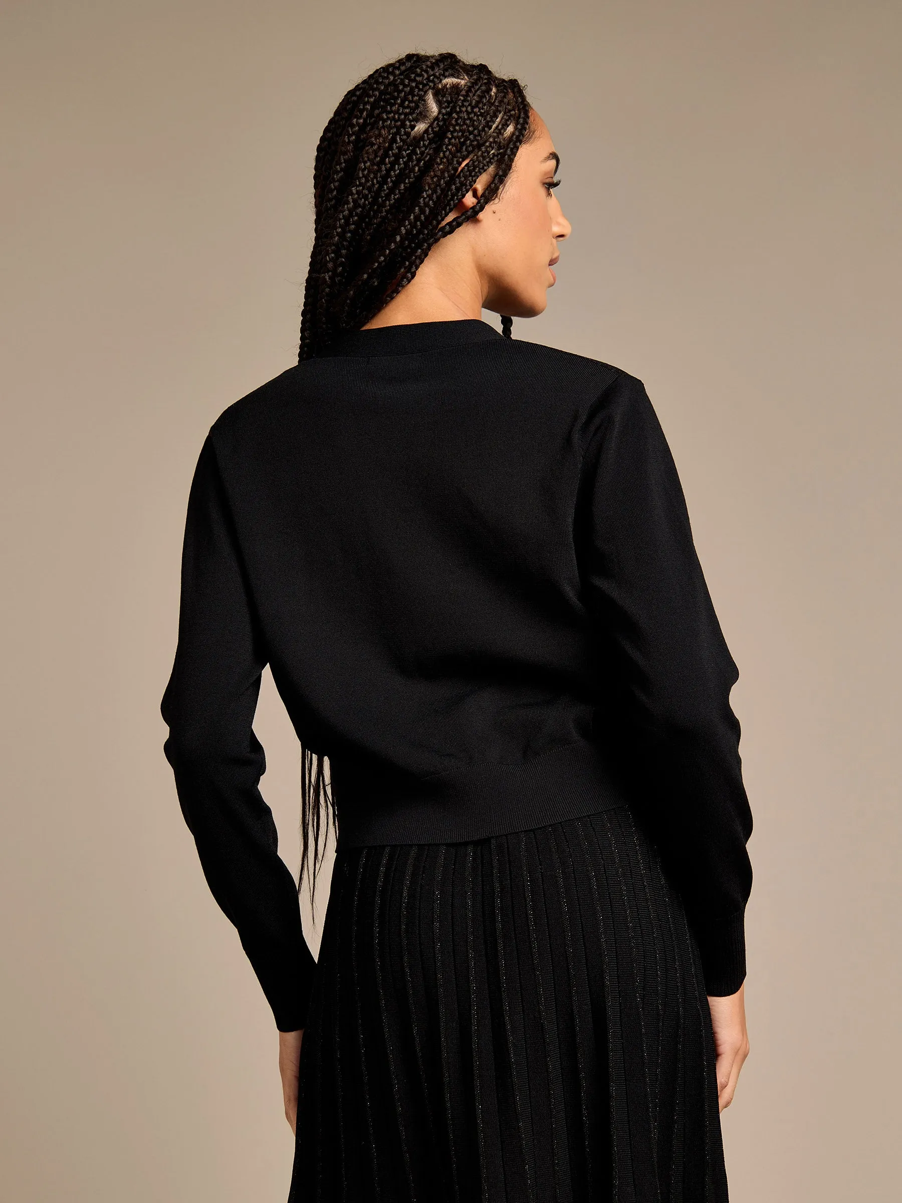 GWD Phyllis Sparkle Button Though Knitted Cardigan sold by George W. Davies product image thumbnail 3