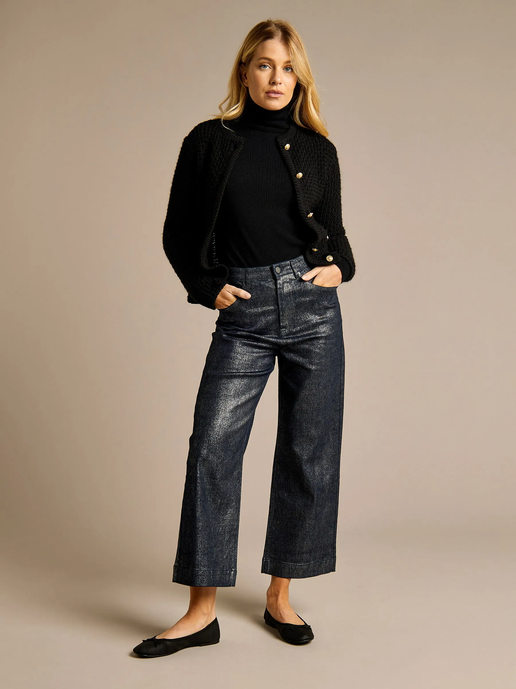 GWD Emilia Chucky Knit Button Cardigan sold by George W. Davies product image thumbnail 2