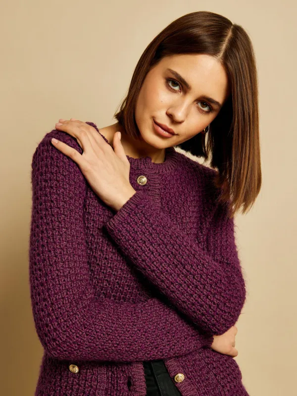 GWD Emilia Chucky Knit Button Cardigan sold by George W. Davies