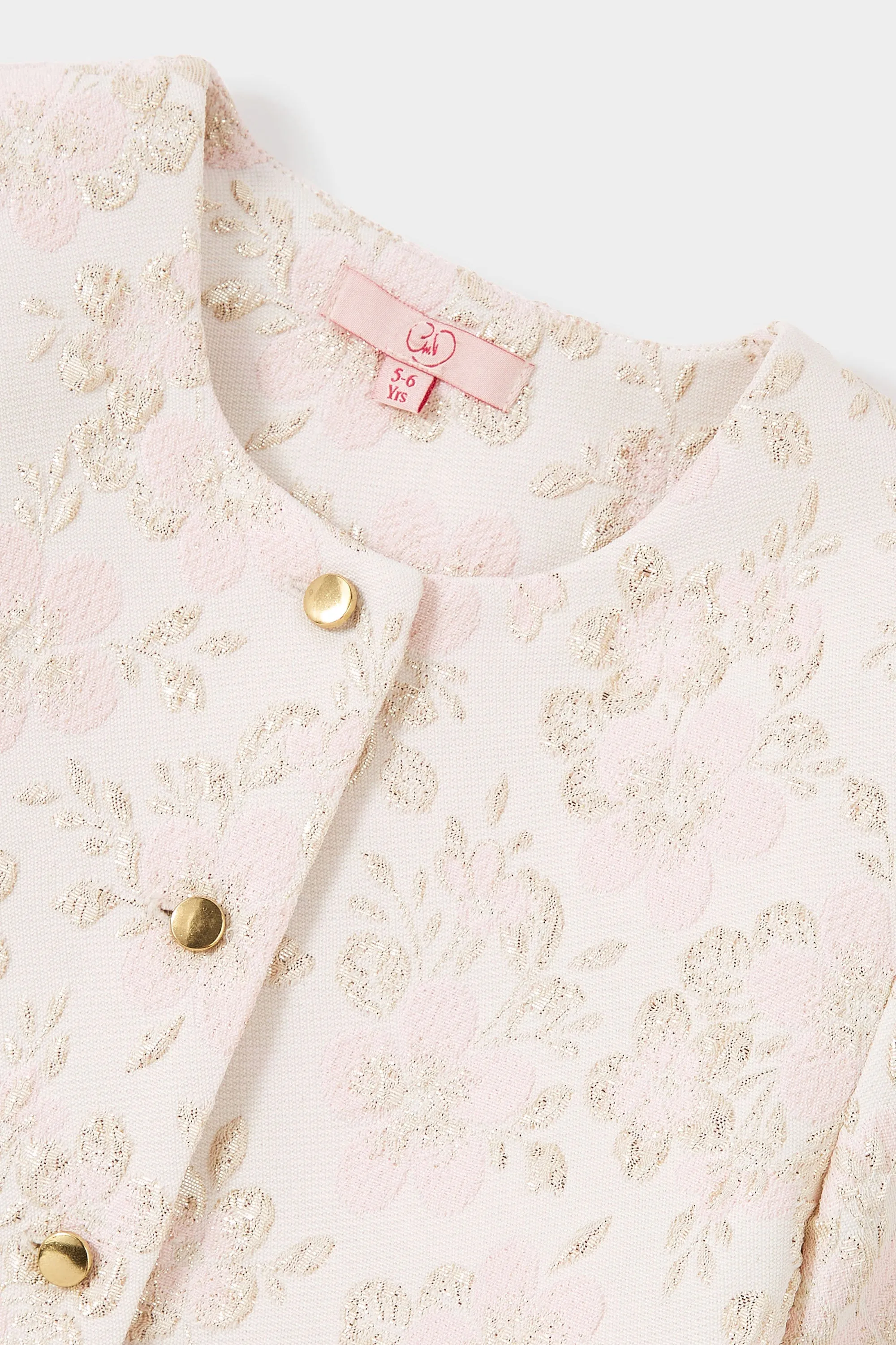 GWD Sky Embroidered Metallic Floral Jacquard Jacket sold by George W. Davies product image thumbnail 3