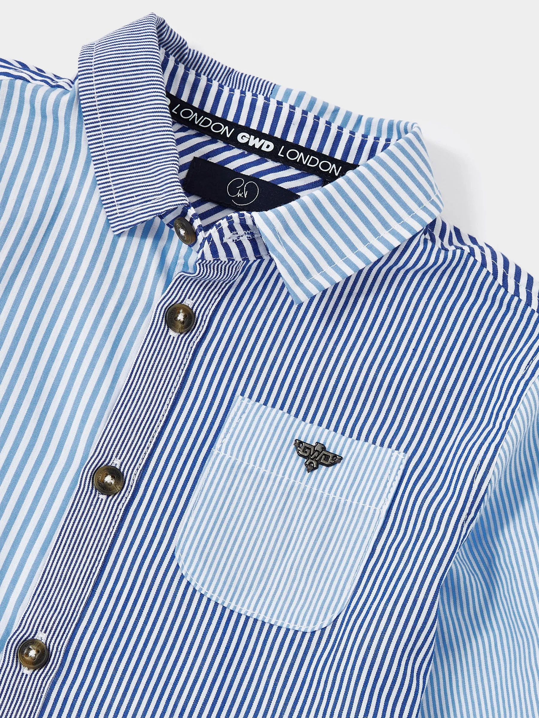 GWD Caleb Striped Shirt sold by George W. Davies product image thumbnail 4