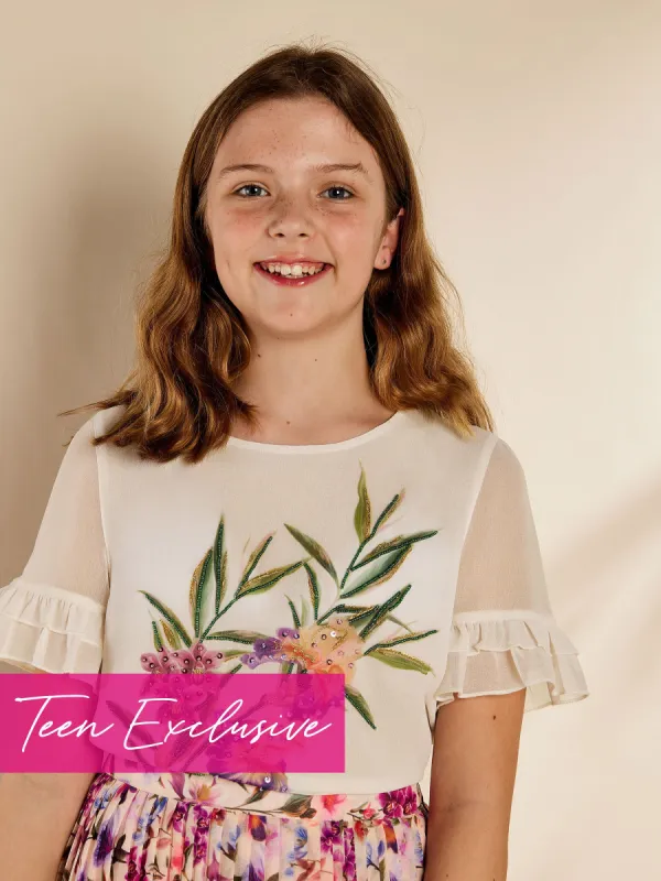 GWD Heather Embellished Top sold by George W. Davies