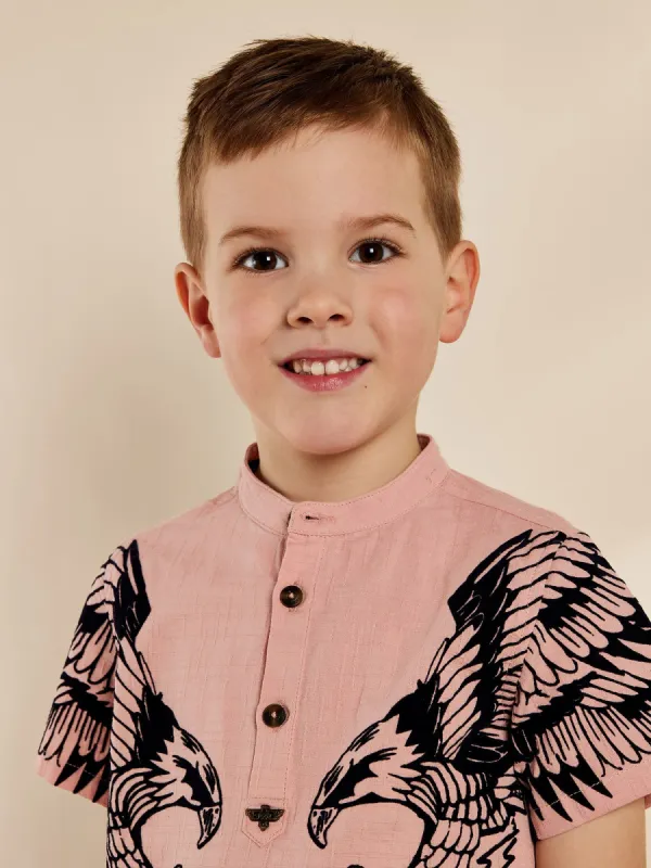 GWD Fraiser Flocked Shirt sold by George W. Davies