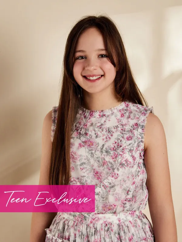 GWD Twyla Janis Floral Print Top sold by George W. Davies