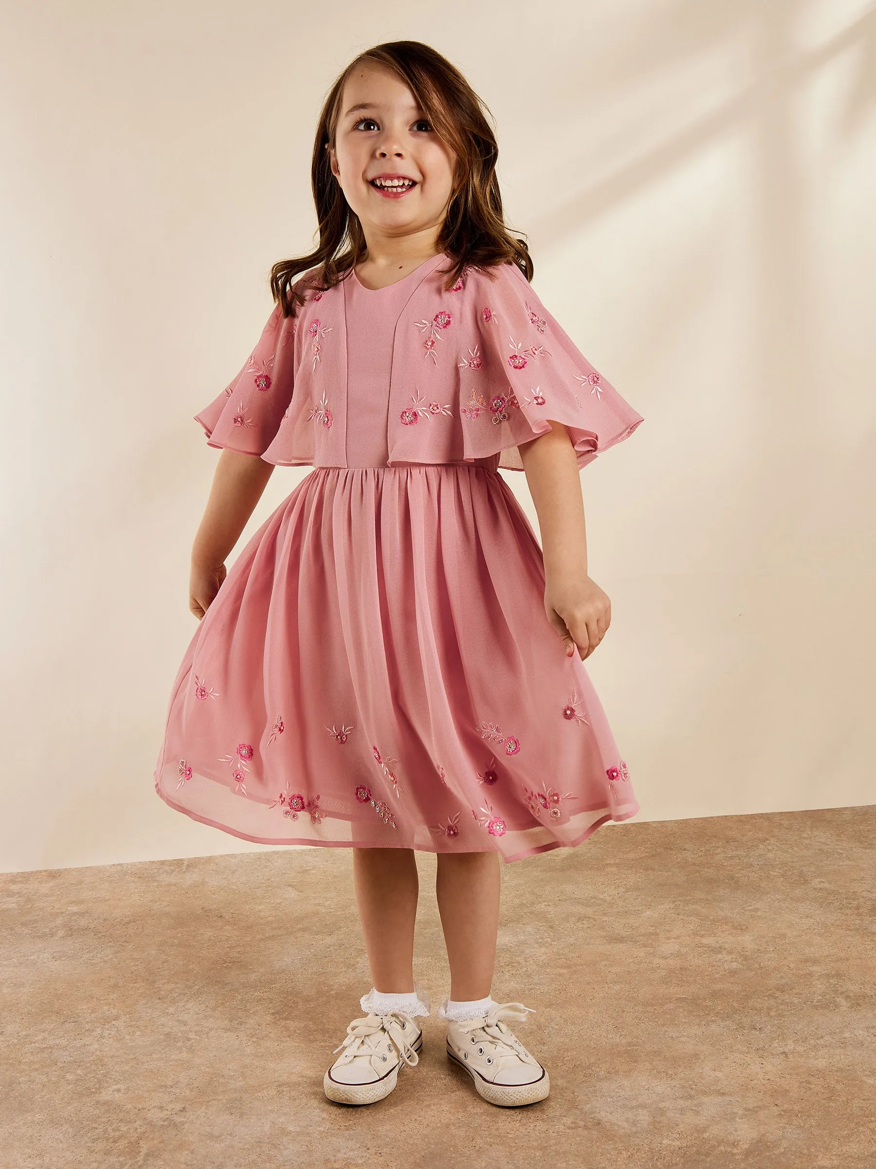 Hayley Livvie Embroidered Dress sold by George W. Davies