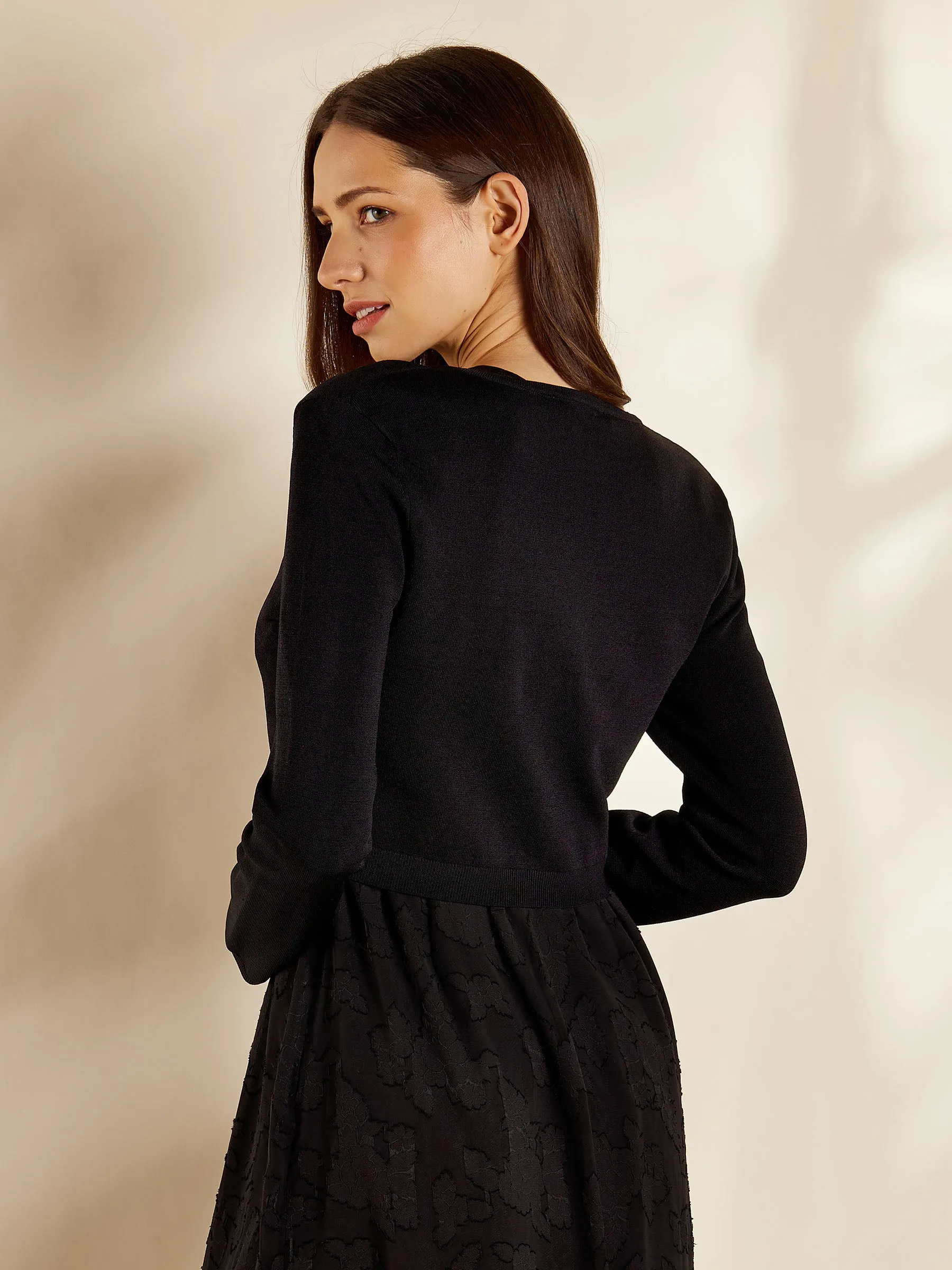 GWD Jewel Cropped Knitted Cardigan sold by George W. Davies product image thumbnail 4