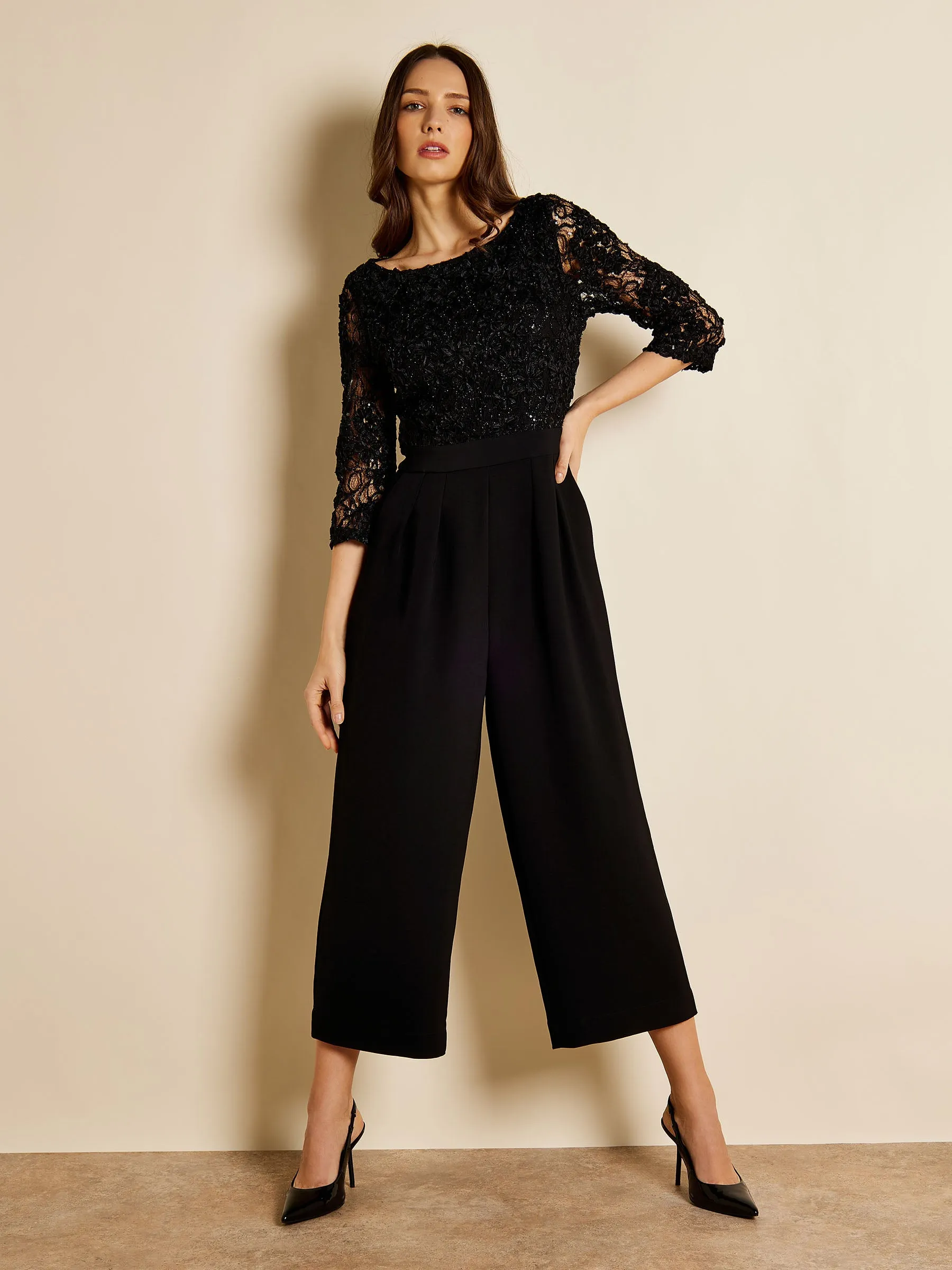 Martina Embellished Jumpsuit sold by George W. Davies