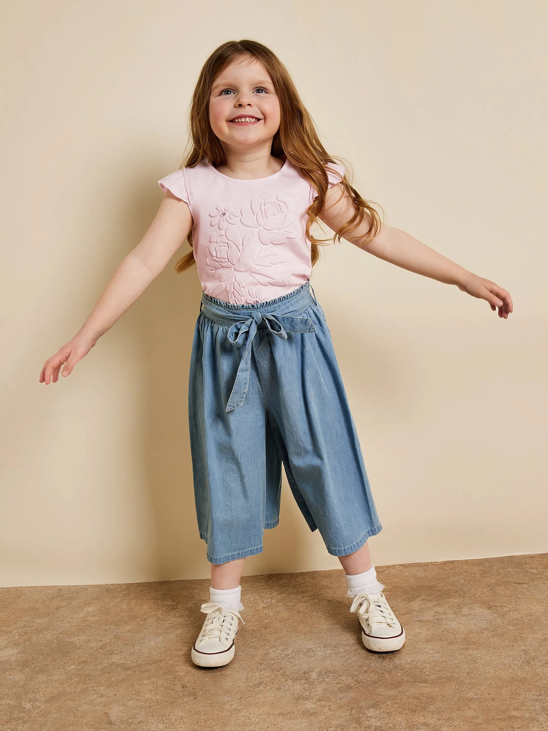 GWD Flora Denim Culottes sold by George W. Davies