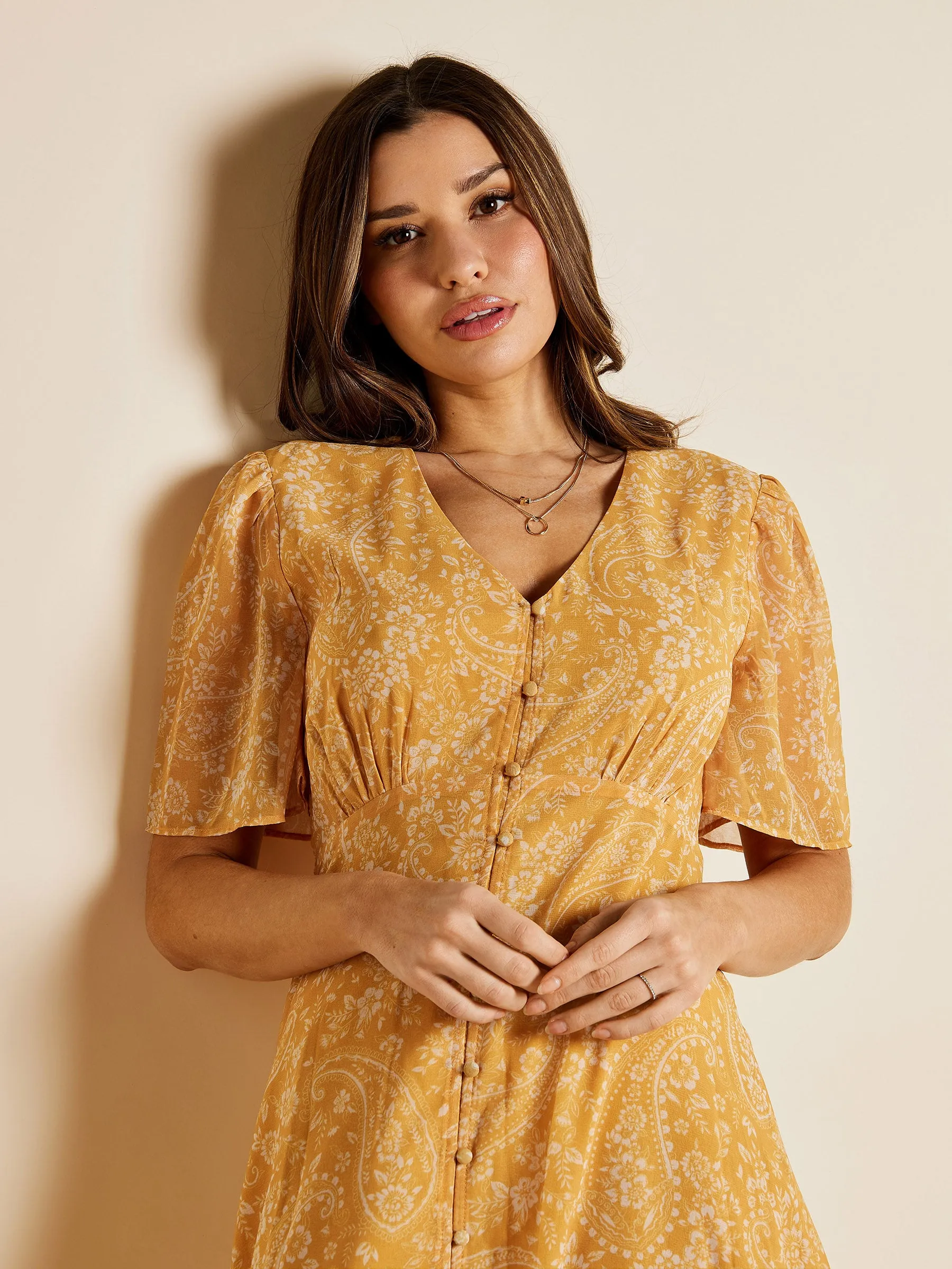 GWD Alena Floral Print Midi Dress sold by George W. Davies product image thumbnail 2