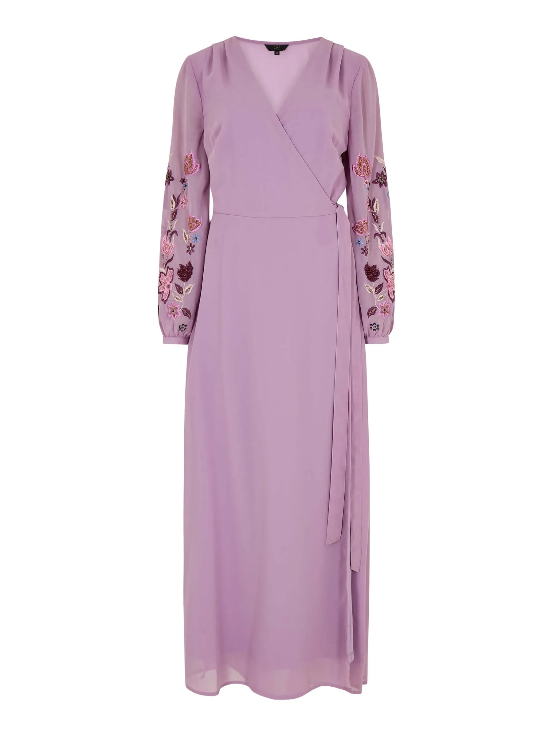 GWD Reena Wrap-Style Purple Maxi Dress sold by George W. Davies product image thumbnail 4