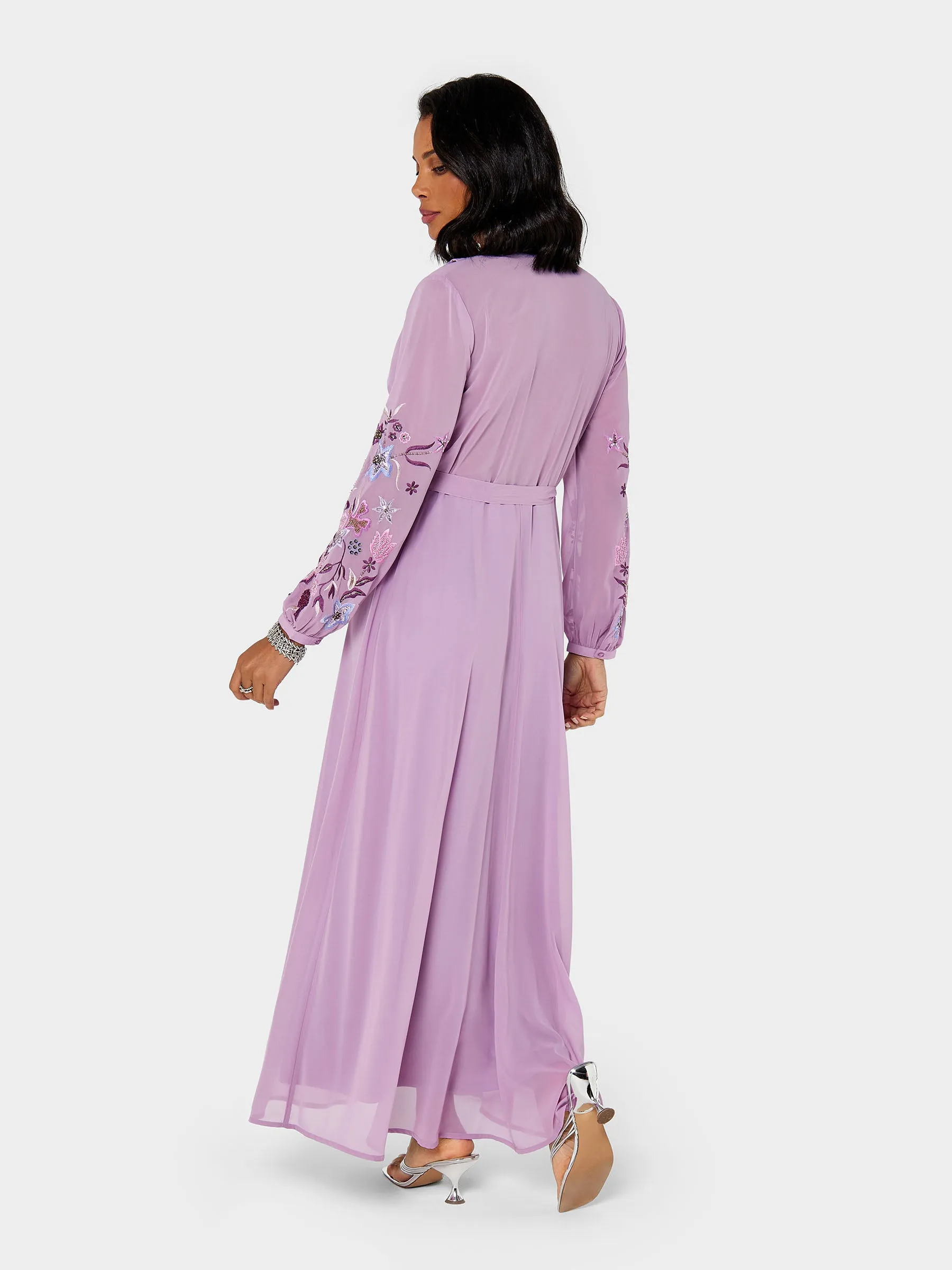 GWD Reena Wrap-Style Purple Maxi Dress sold by George W. Davies product image thumbnail 3