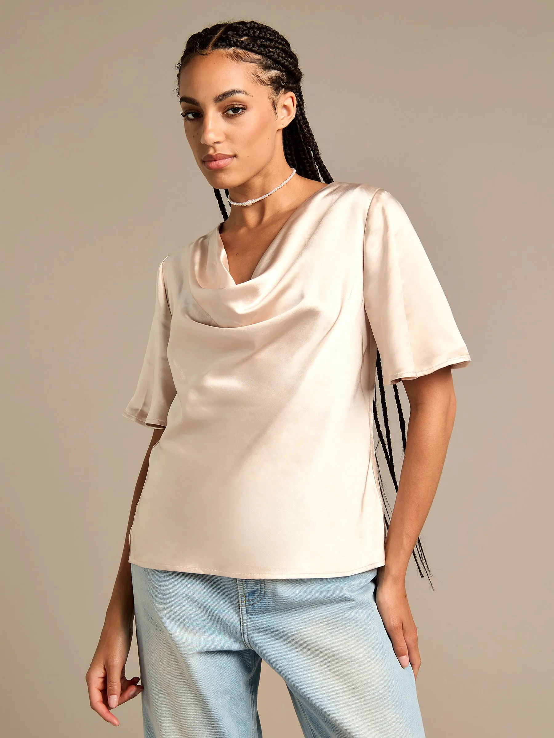 GWD Cheryl Satin Top sold by George W. Davies product image thumbnail 3