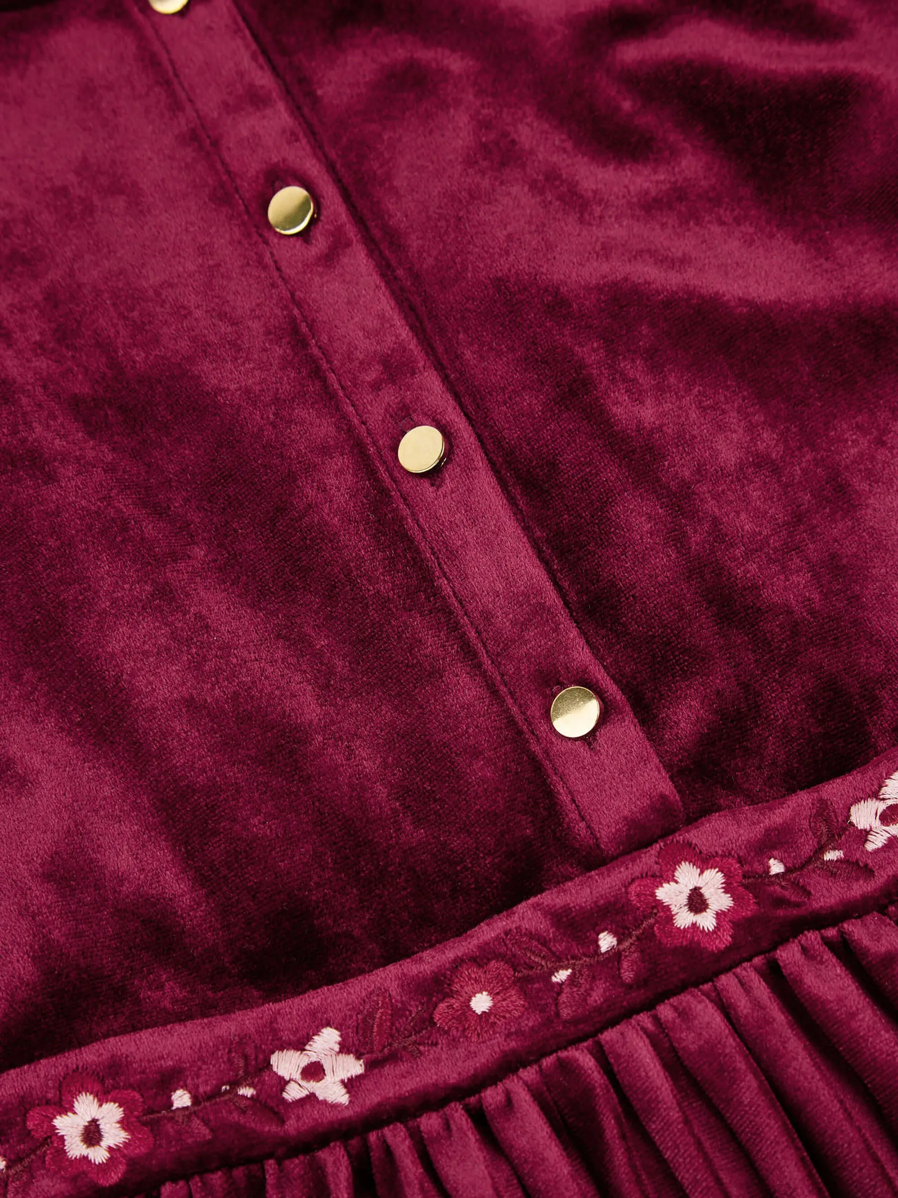 Lucy Velvet Dress with Pleated Skirt sold by George W. Davies product image thumbnail 4