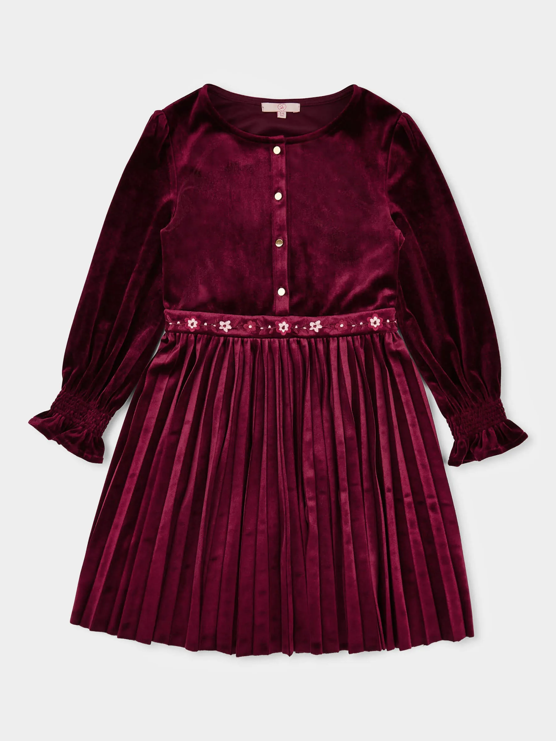 Lucy Velvet Dress with Pleated Skirt sold by George W. Davies product image thumbnail 2