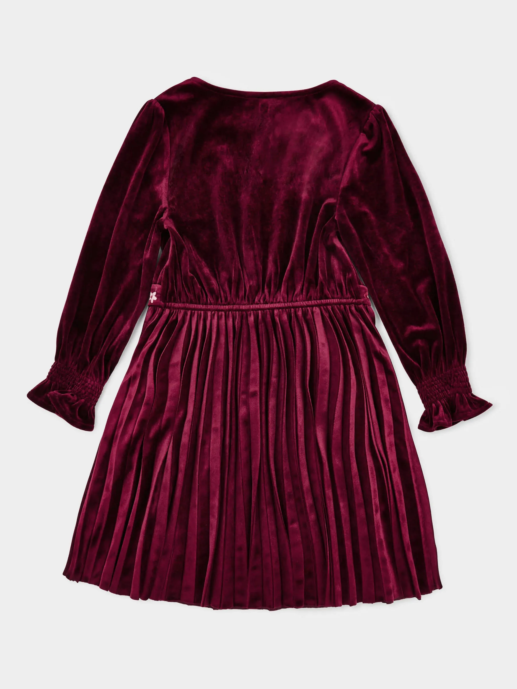 Lucy Velvet Dress with Pleated Skirt sold by George W. Davies product image thumbnail 3