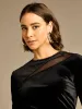 Macey Black Velvet Dress sold by George W. Davies