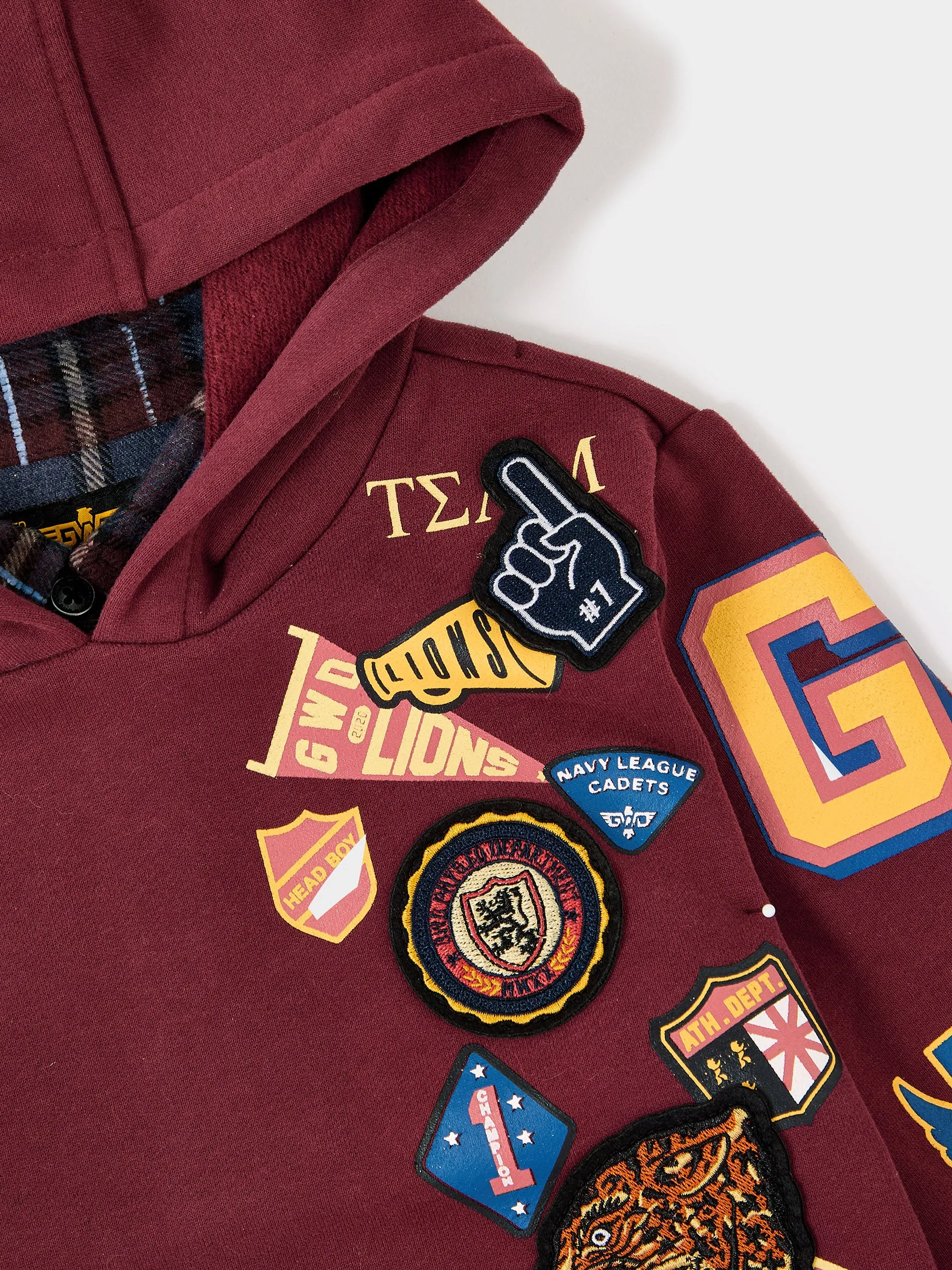 GWD Georgetown Varsity Mock Hoodie sold by George W. Davies product image thumbnail 4