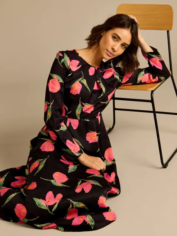 GWD Gina Floral Print Maxi Dress sold by George W. Davies