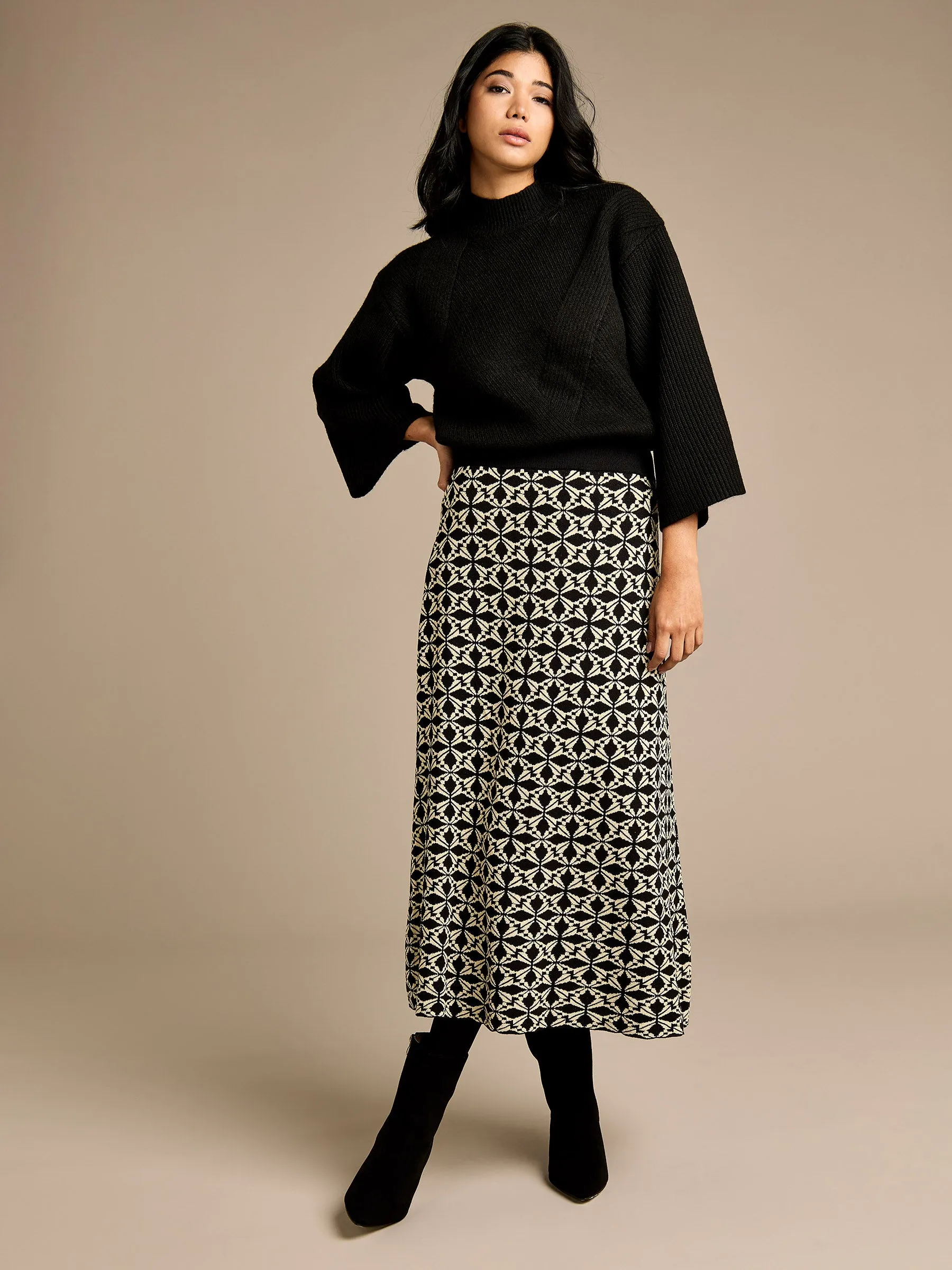 GWD Belle Black Wool Jumper sold by George W. Davies product image thumbnail 4