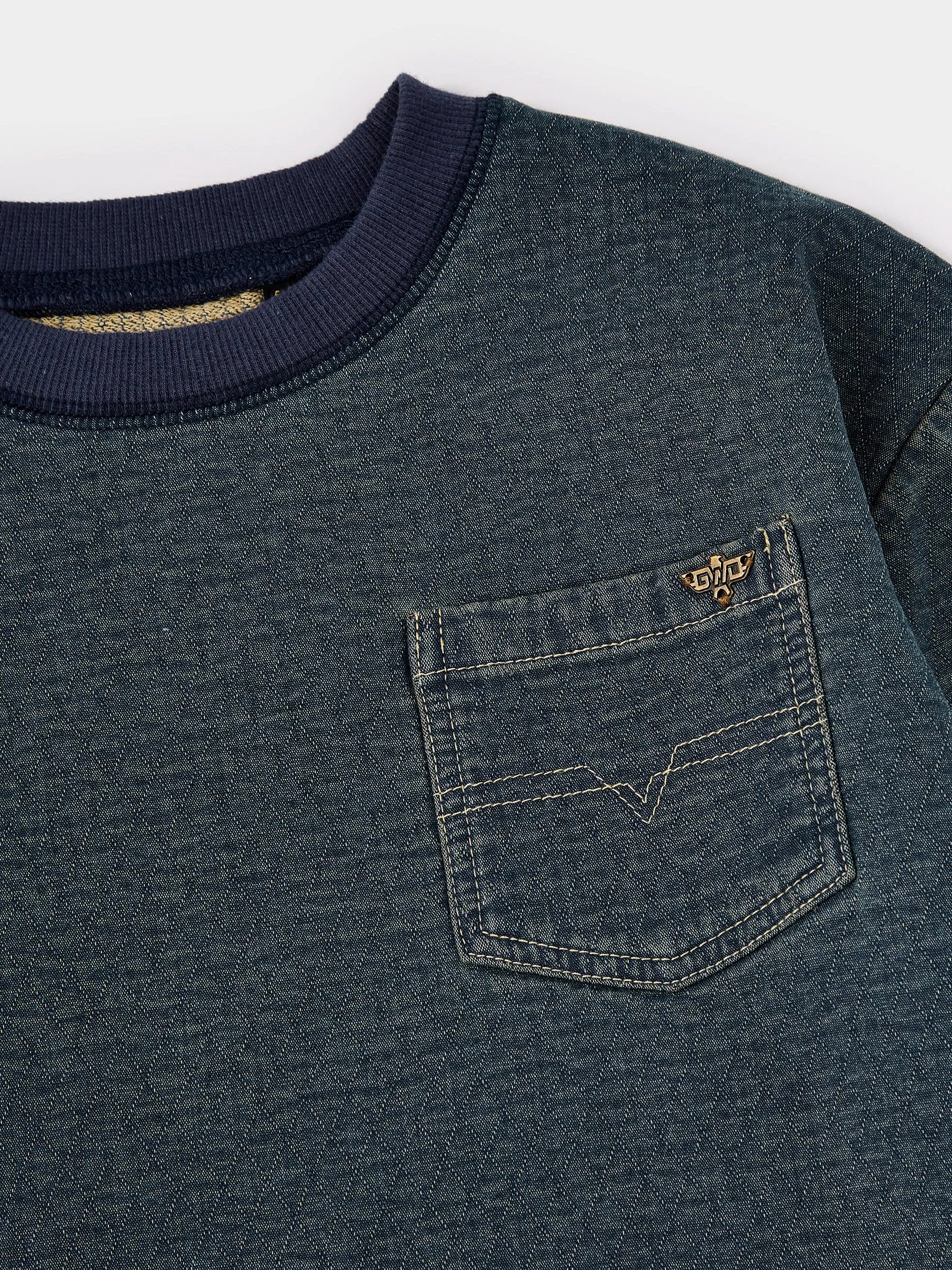 GWD Trooper Denim Long Sleeve Sweatshirt sold by George W. Davies product image thumbnail 4
