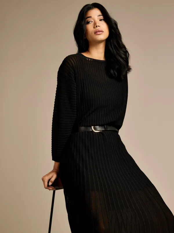 GWD Amrie Black Knitted Top sold by George W. Davies