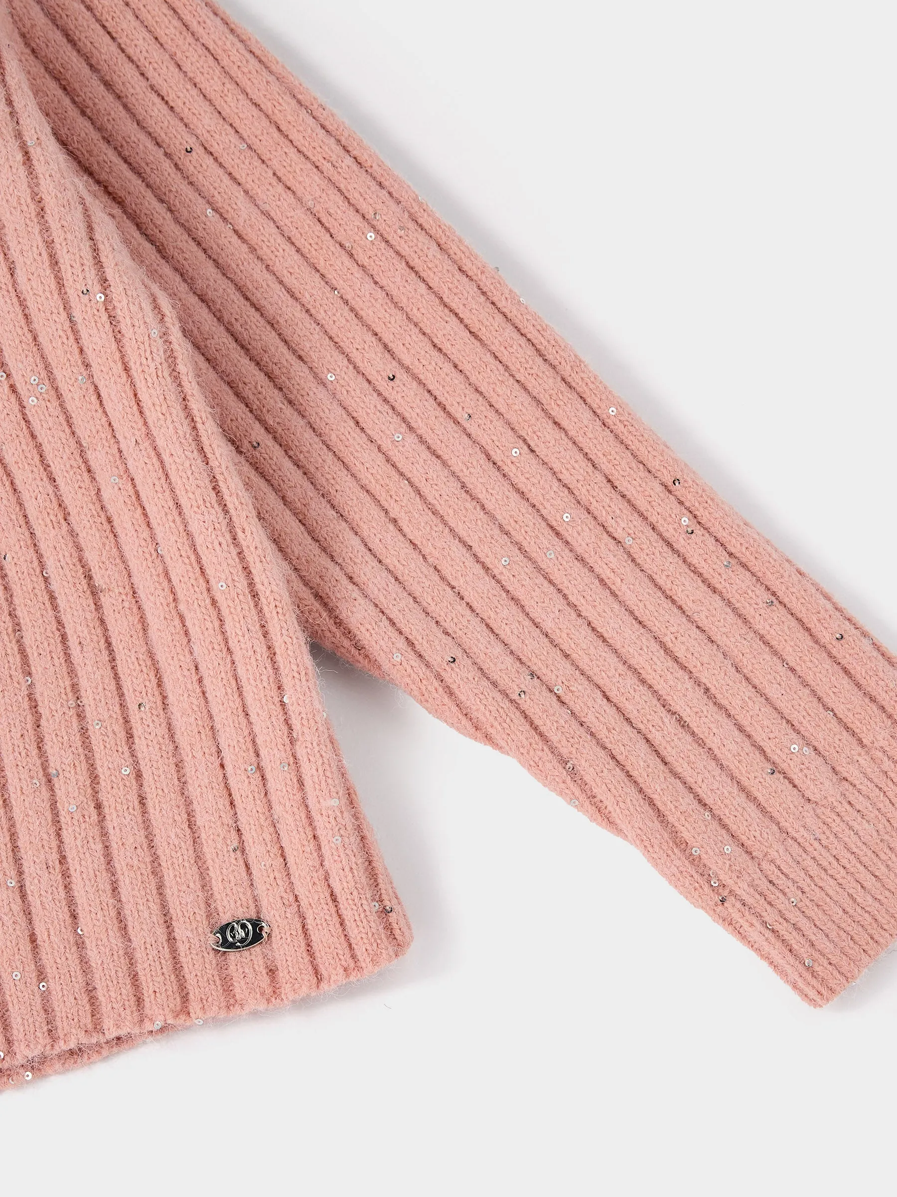 Vicky Knitted Sequin Cardigan & Madge Wide Leg Indigo Denim Jean Outfit sold by George W. Davies product image thumbnail 5