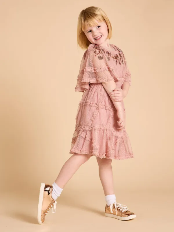 GWD Lucie Embellished Cape Sleeve Dress sold by George W. Davies