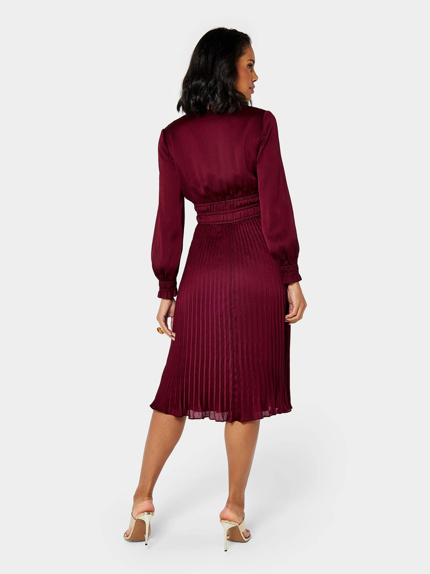 GWD Petal Glossy Satin Knee Length Dress sold by George W. Davies product image thumbnail 3