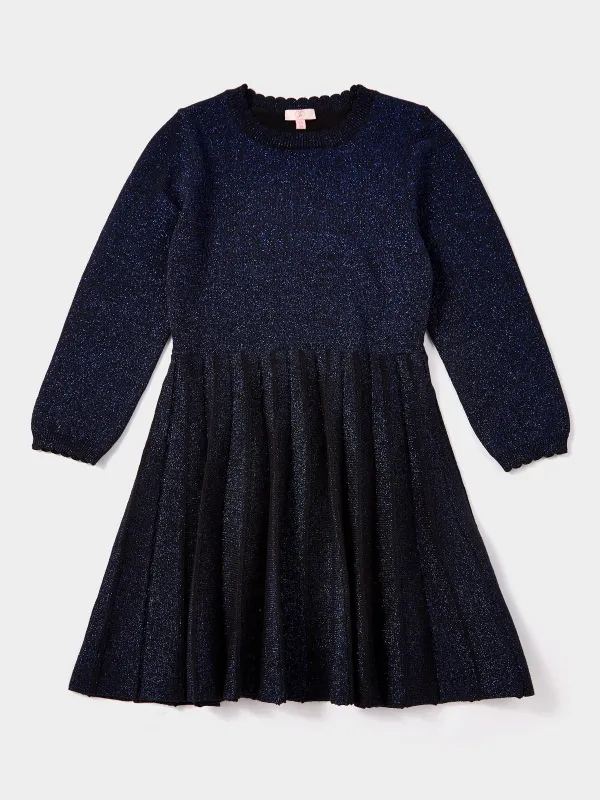 GWD Glitter Navy Lurex Knitted Dress sold by George W. Davies