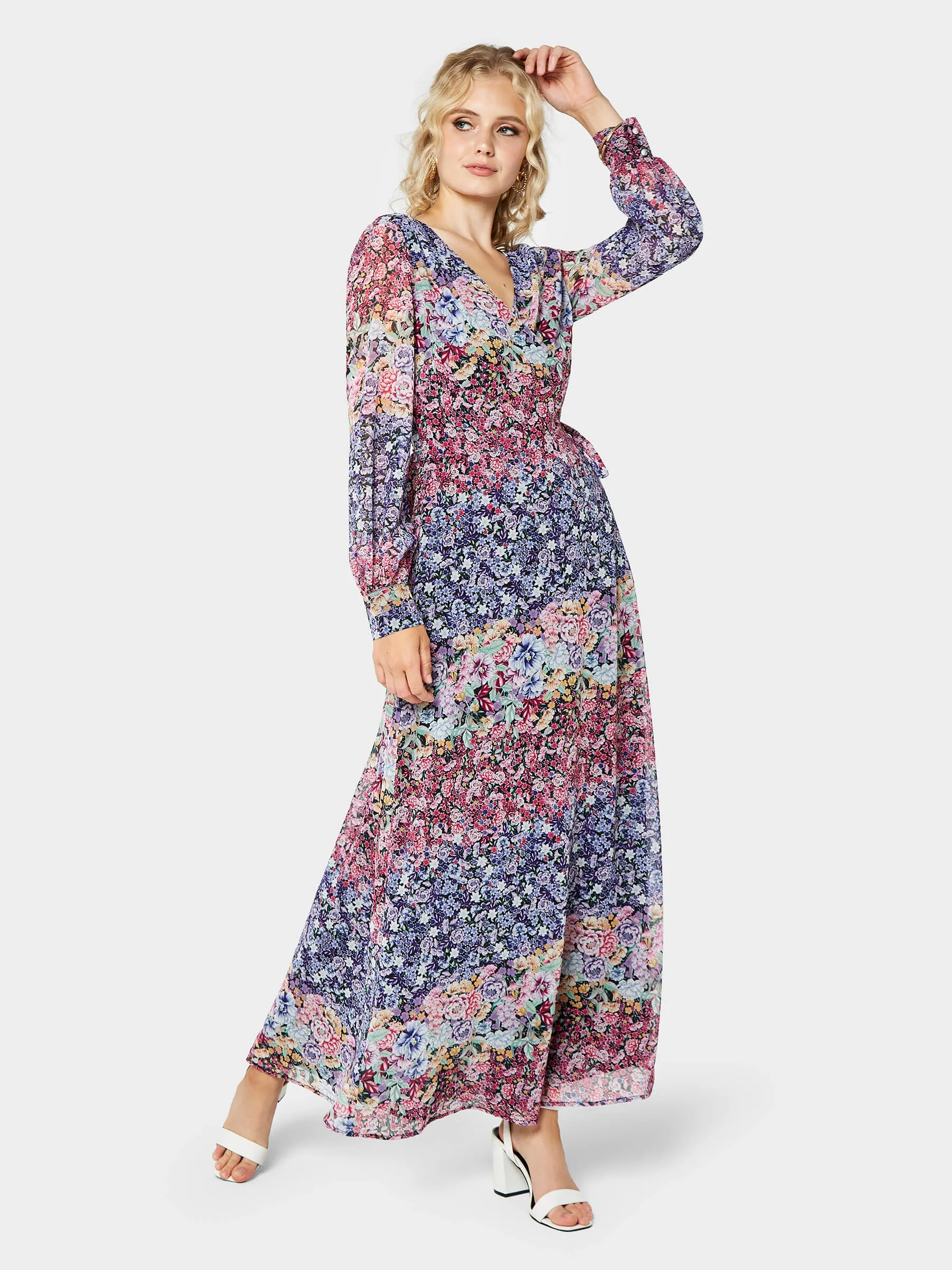 GWD Claudine Floral Print Maxi Dress sold by George W. Davies