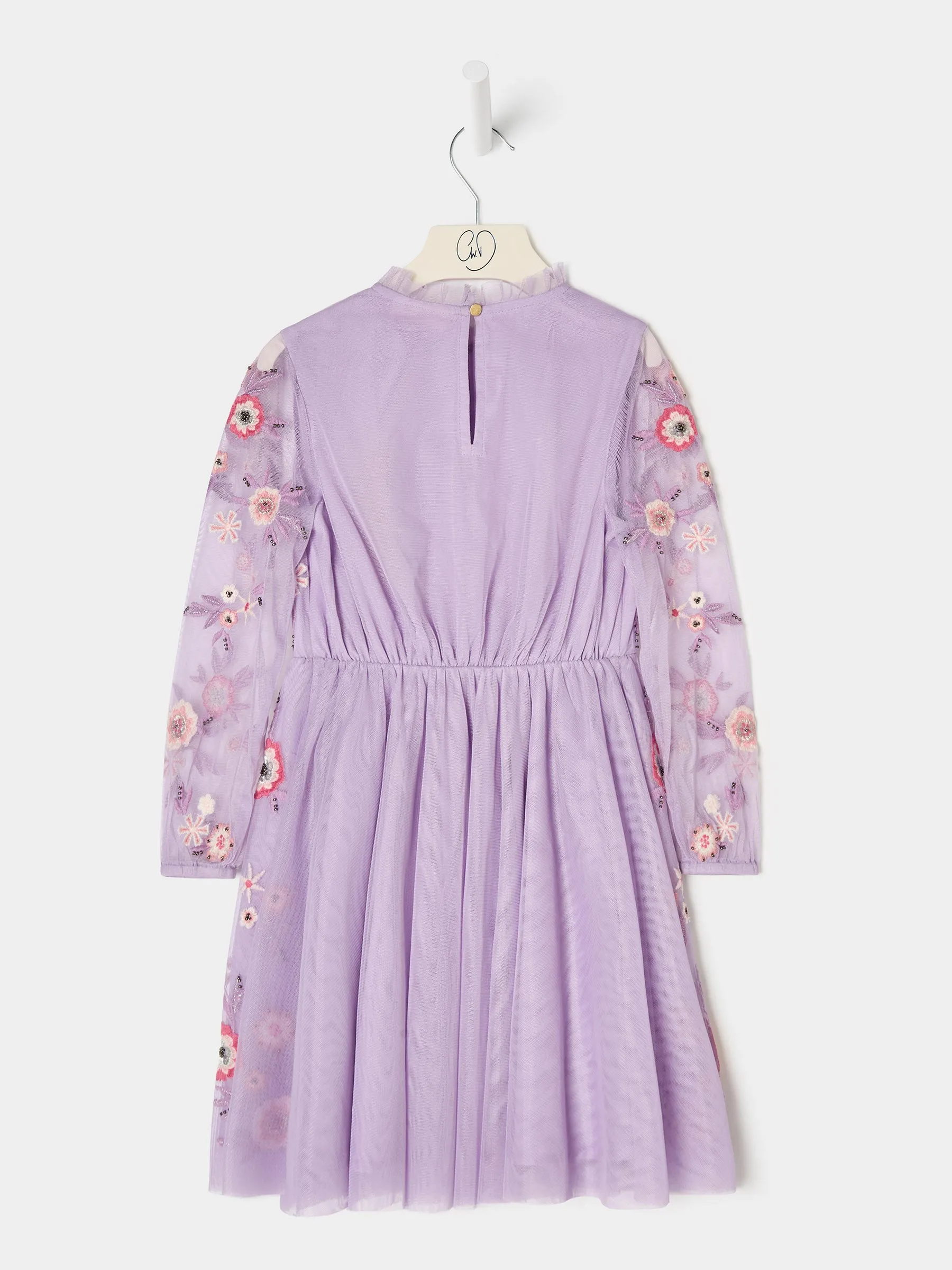 GWD Jazz Lilac Embroidered Dress sold by George W. Davies product image thumbnail 2